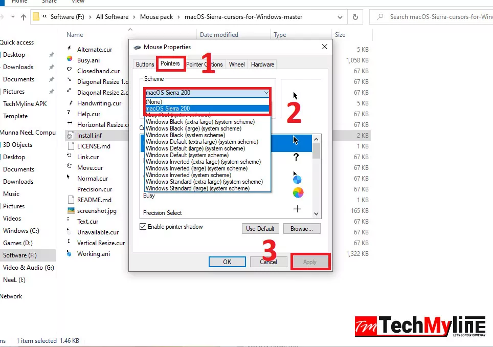 How To Get Mac Mouse Pointer-Cursor in Windows OS TechMyline 3