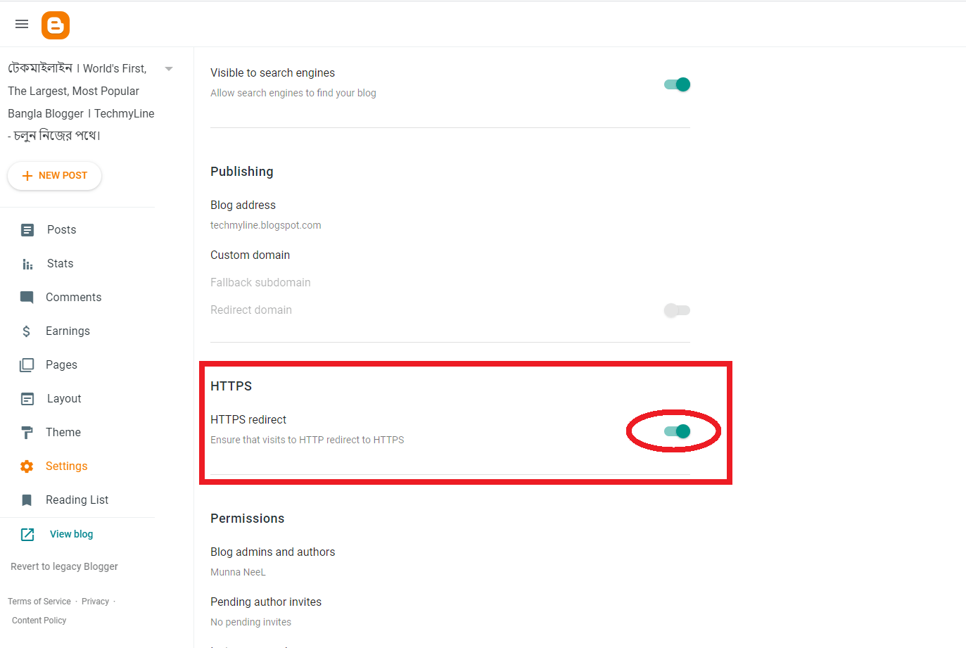 How to secure blogspot website 2