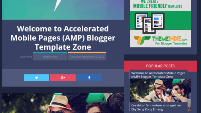 Vletters AMP Template