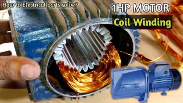 How to make a 1HP MotorCoil Winding কিভাবে মোটরের কয়েল বানাবেন?- How to Electrical Parts solve?