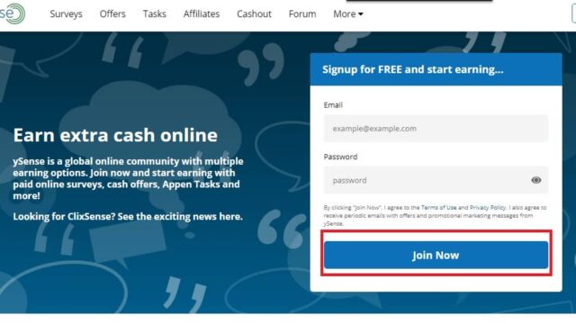 ySense থেকে সার্ভে করে ইনকাম