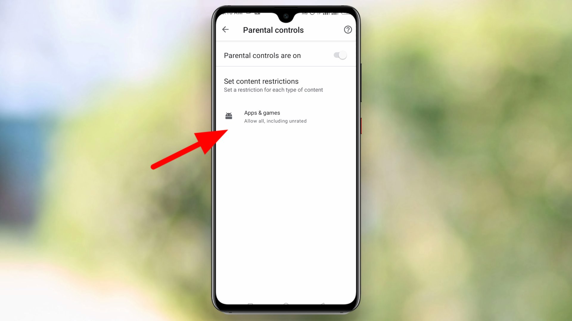 Parental controls App & Game