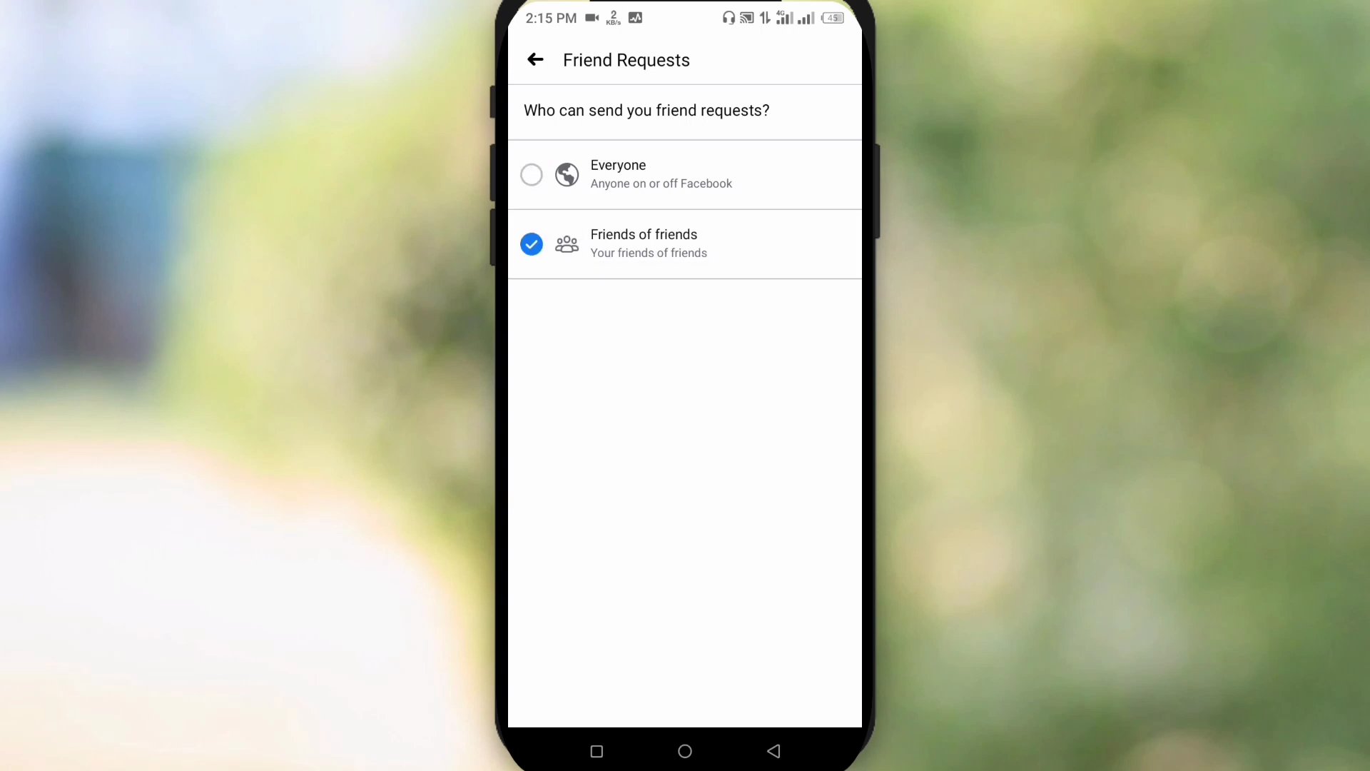 who can send friend request
