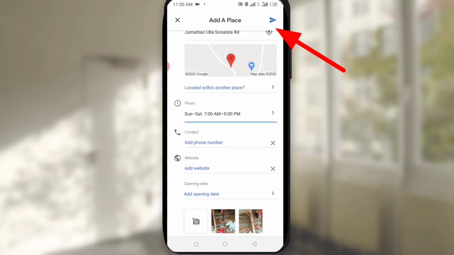 maps address add request 