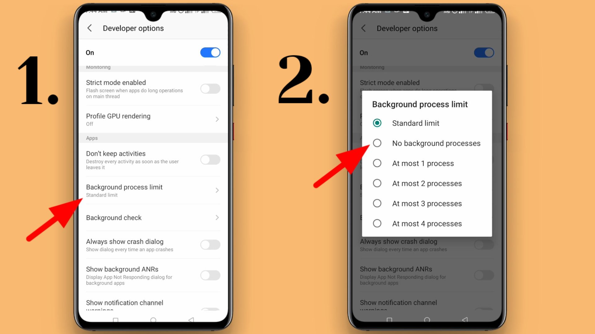 background process limit