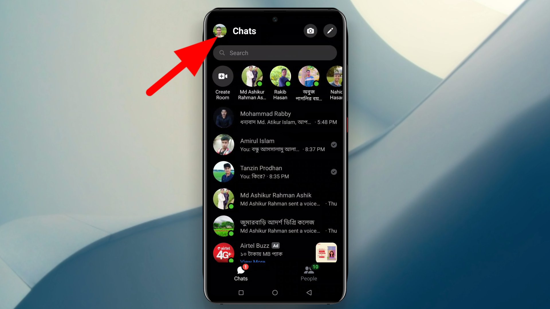 messenger profile icon