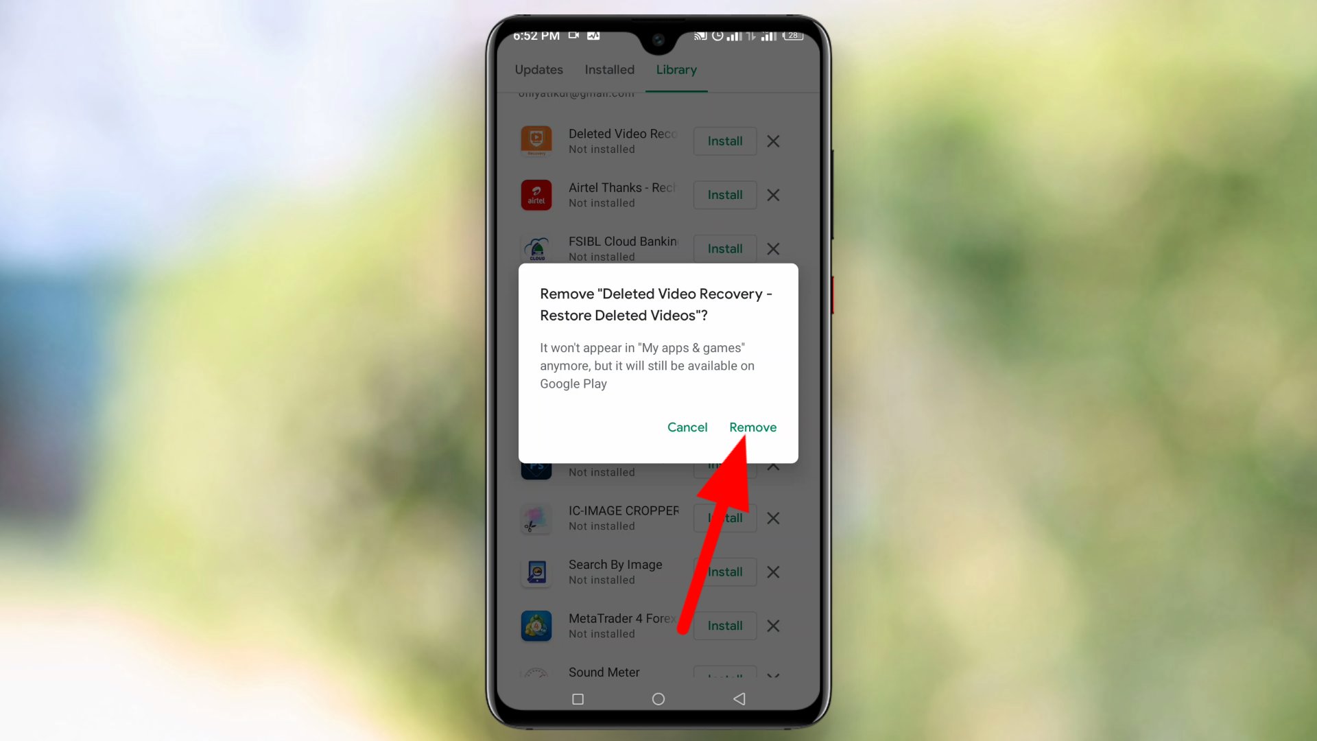 app download history delete