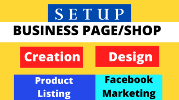 Set up facebook business page, shop or store and marketing