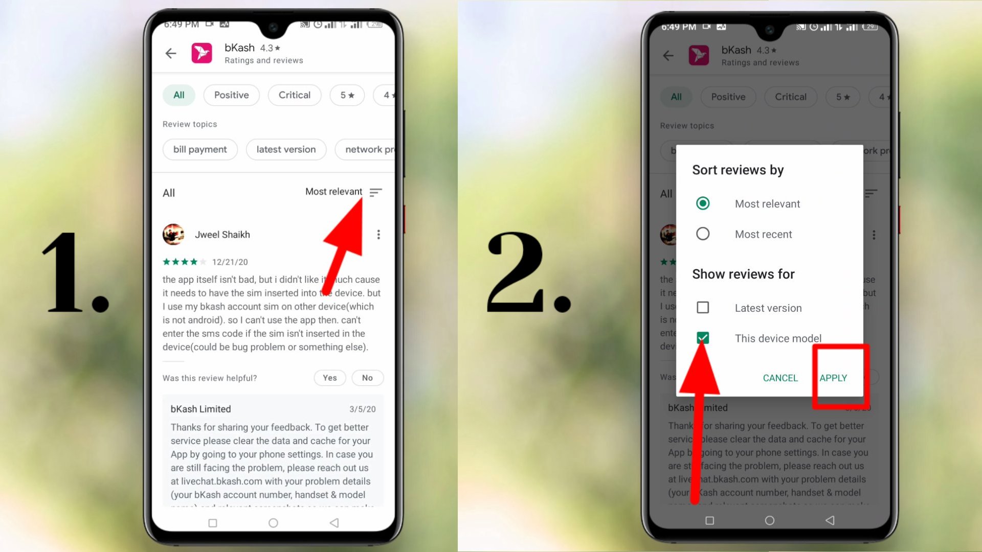 your device app review