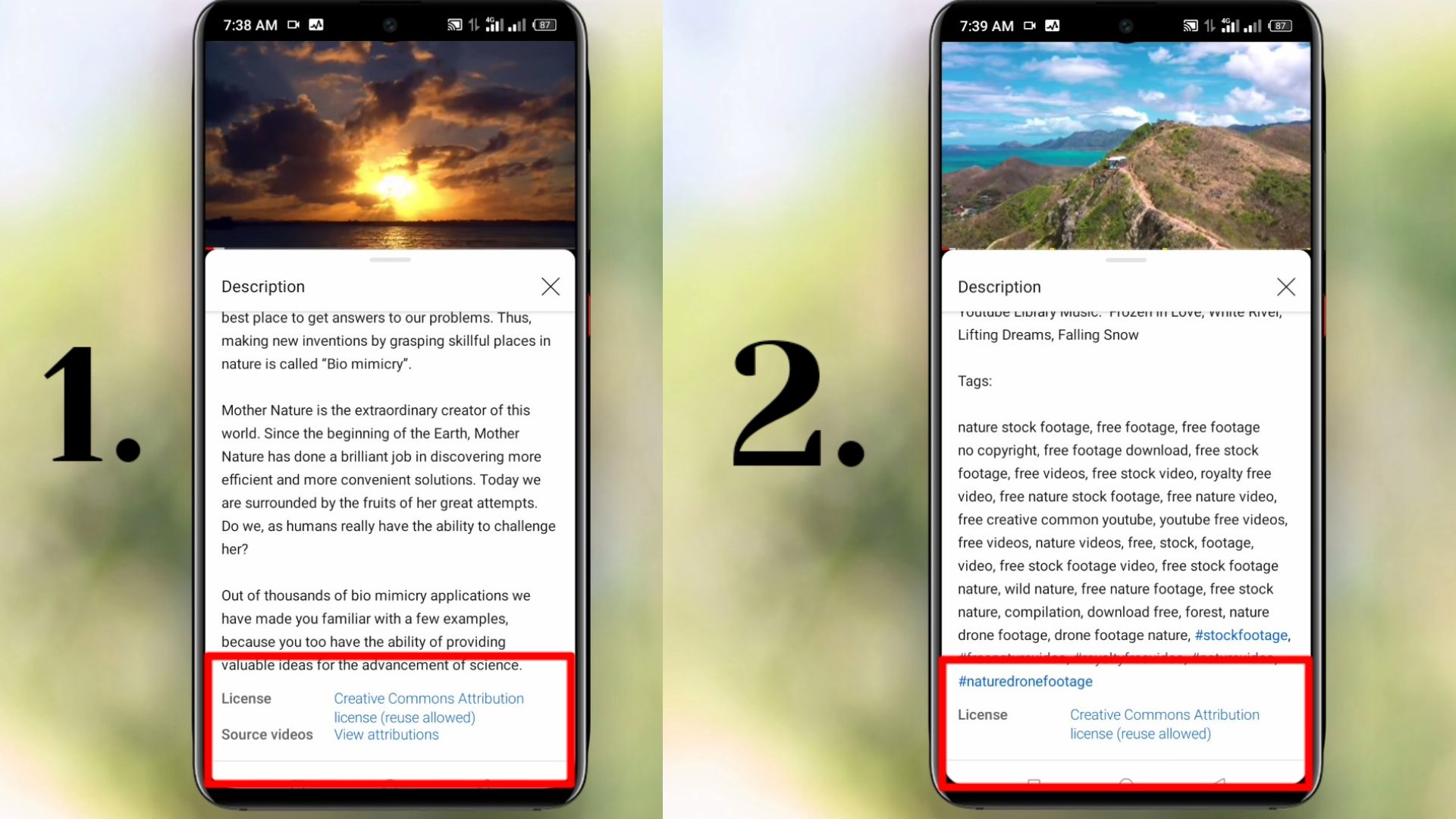YouTube creative Commons videos