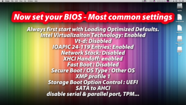 উইন্ডোজ পিসিতে  হ্যাকিন্টোষ ইনষ্টল -পর্ব:২ বায়োস সেটিংস