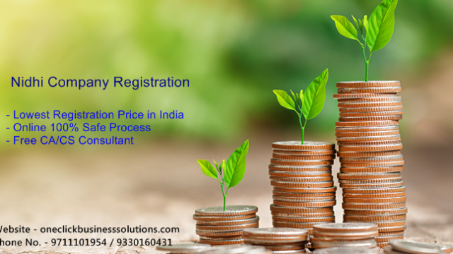 Nidhi Company Registration Fess