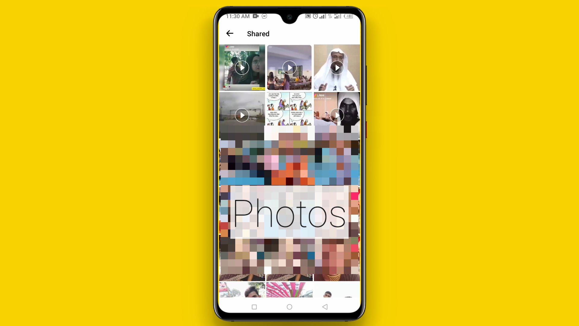 Facebook group photo search