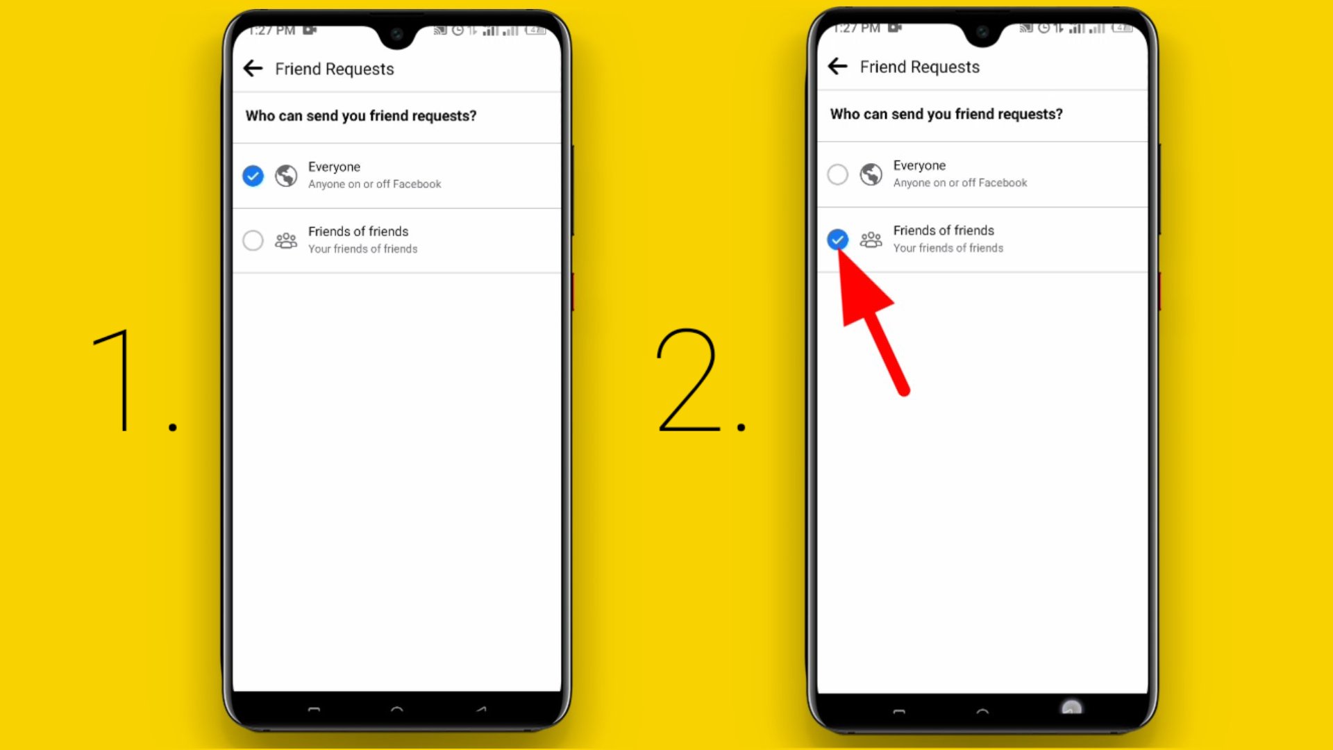 Who can send you friend request