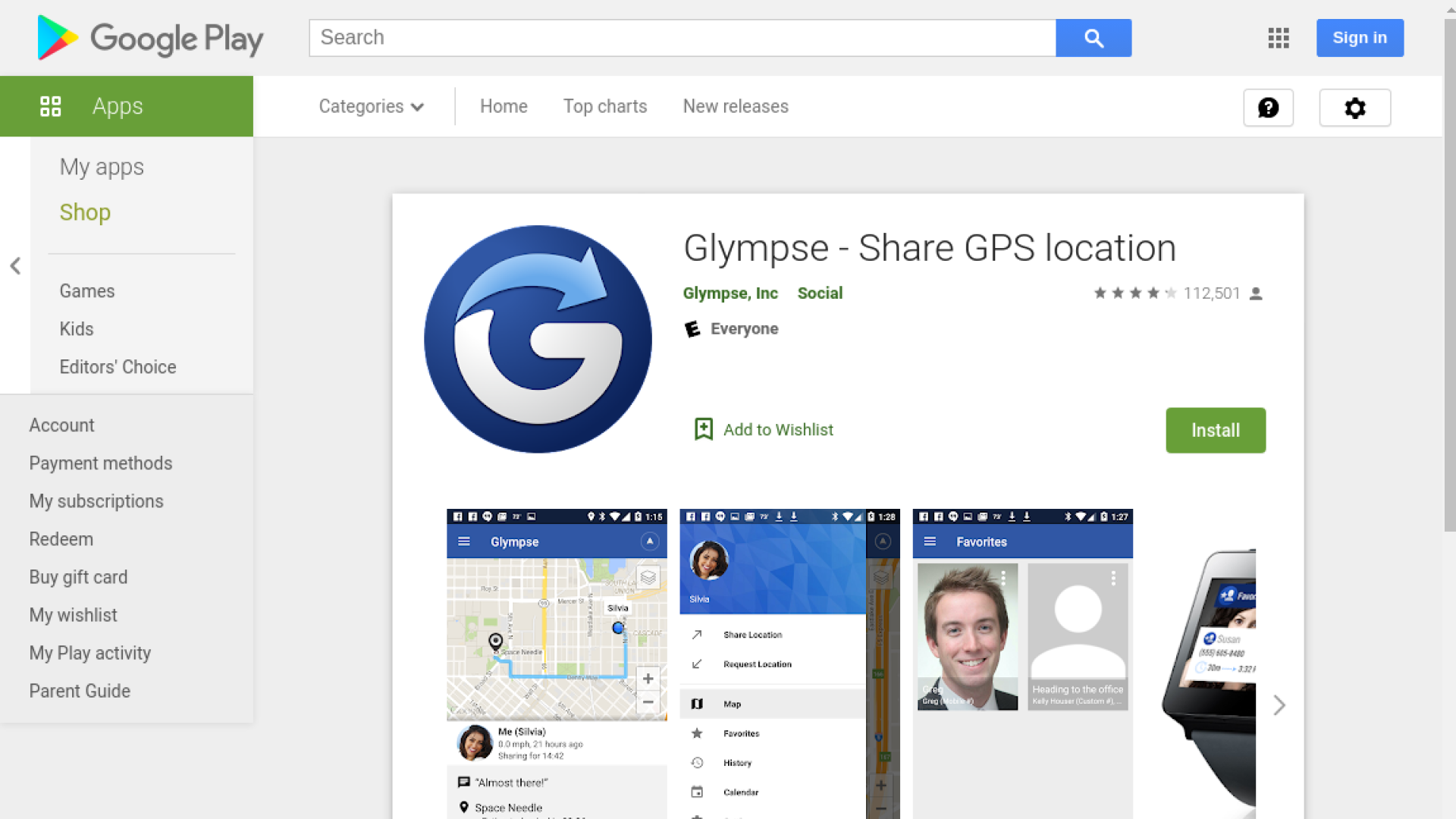 Glympse - Share GPS location