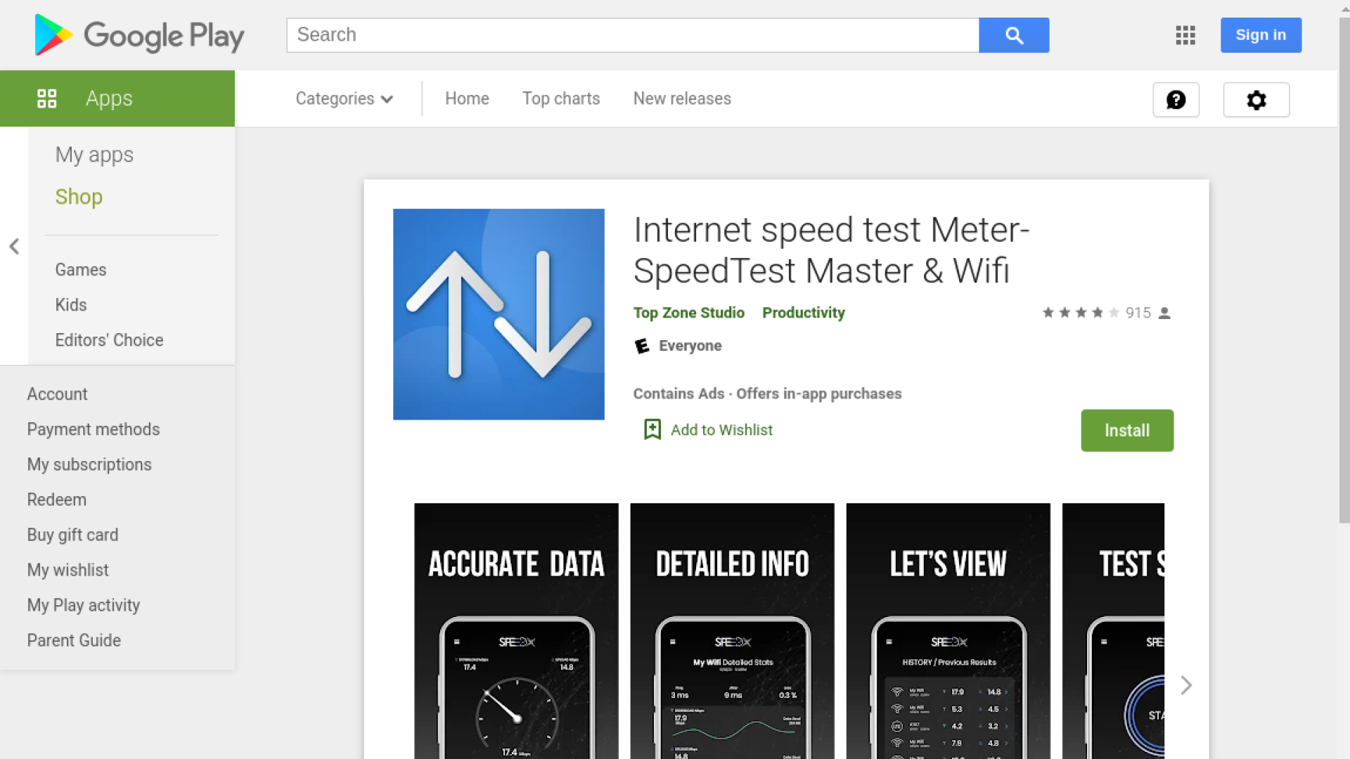 Internet speed test Meter