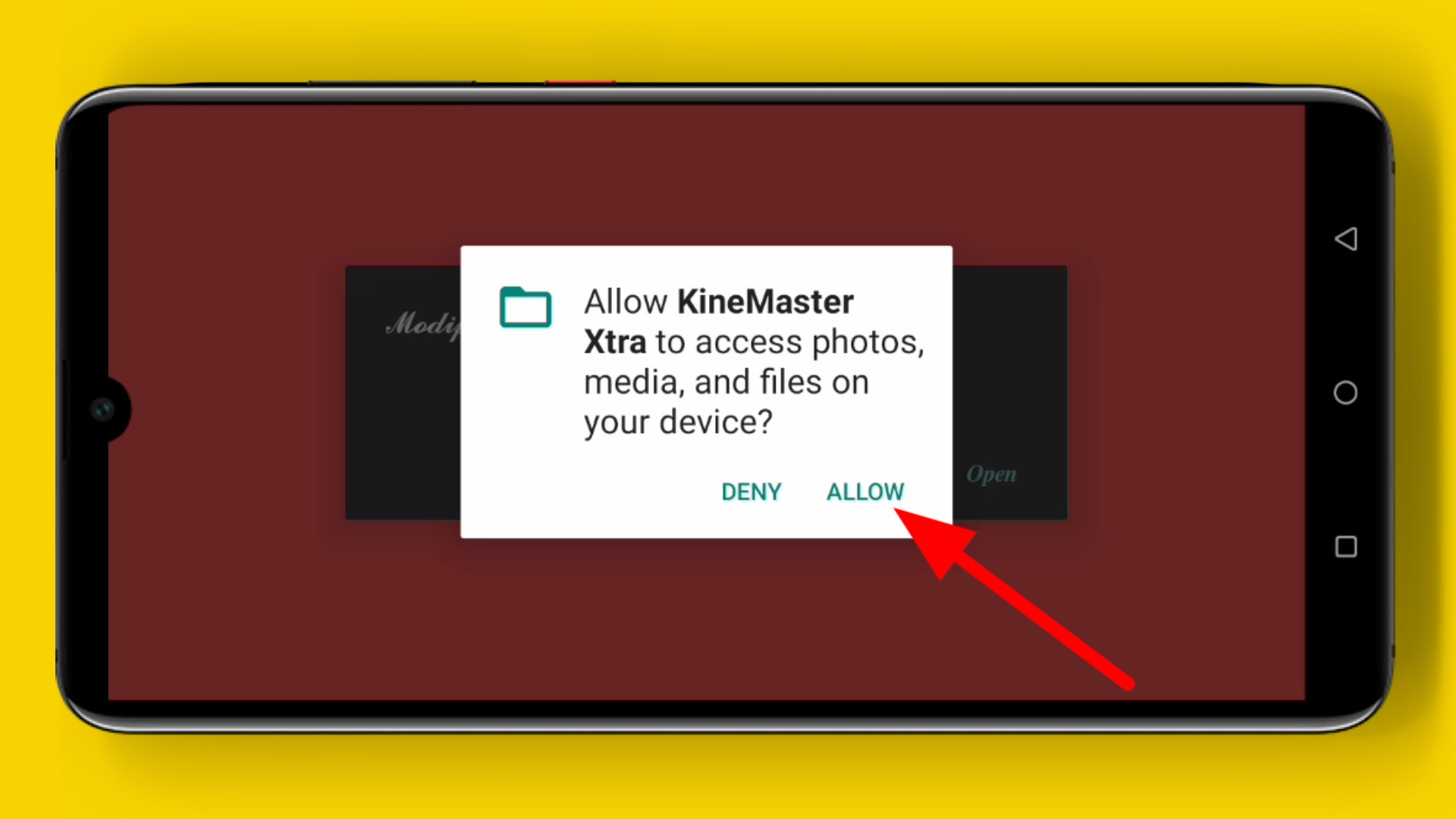 KInemaster app permission allow