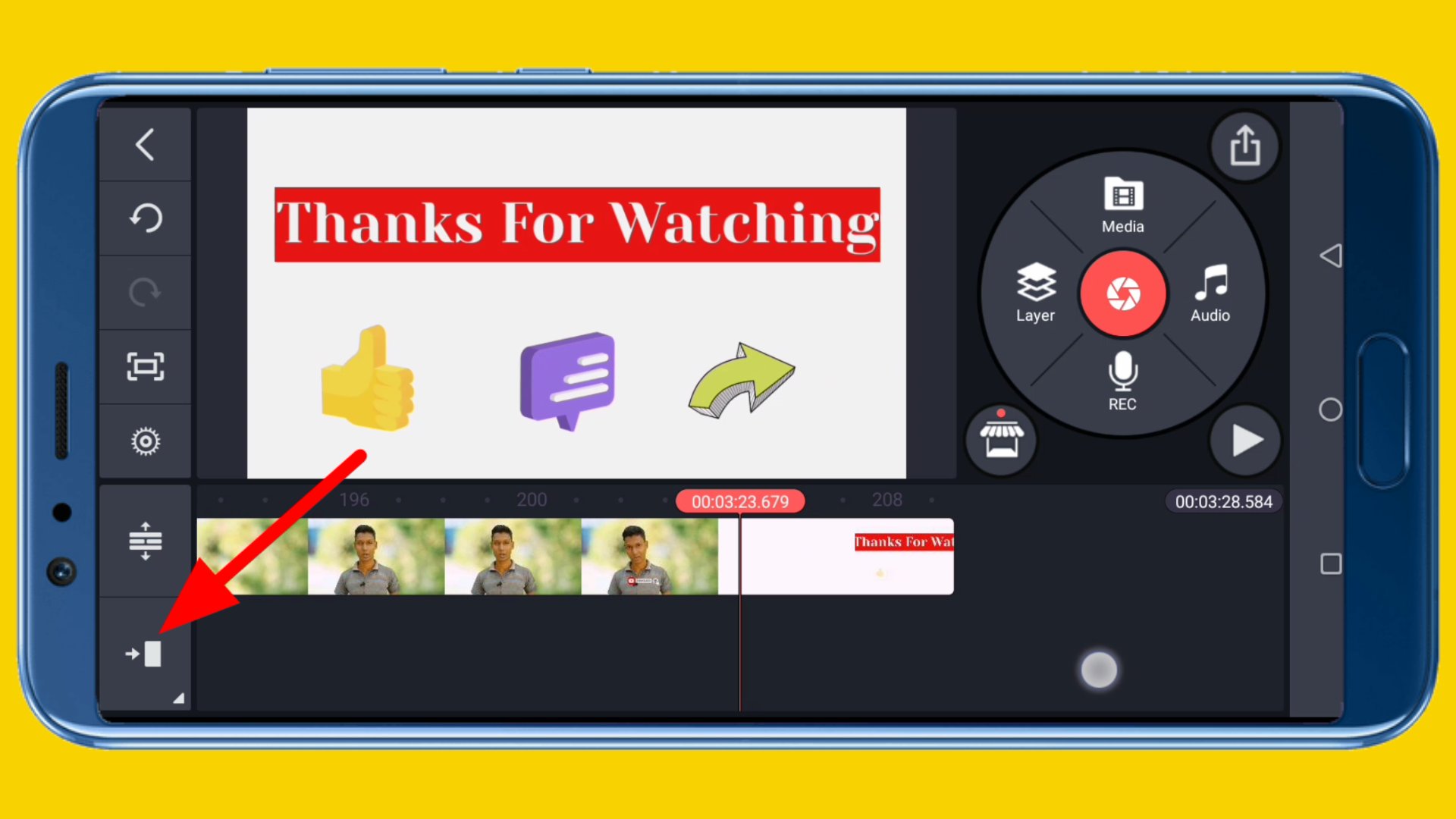 video layer move- left to right