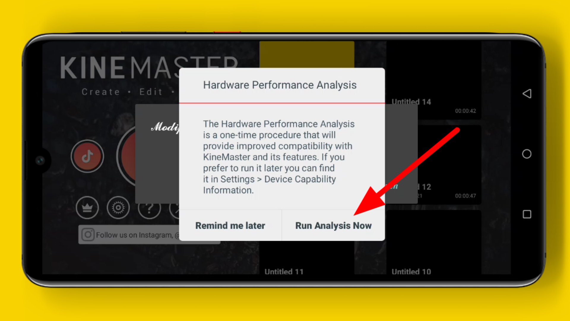 kinemaster app hardwere performance analysis