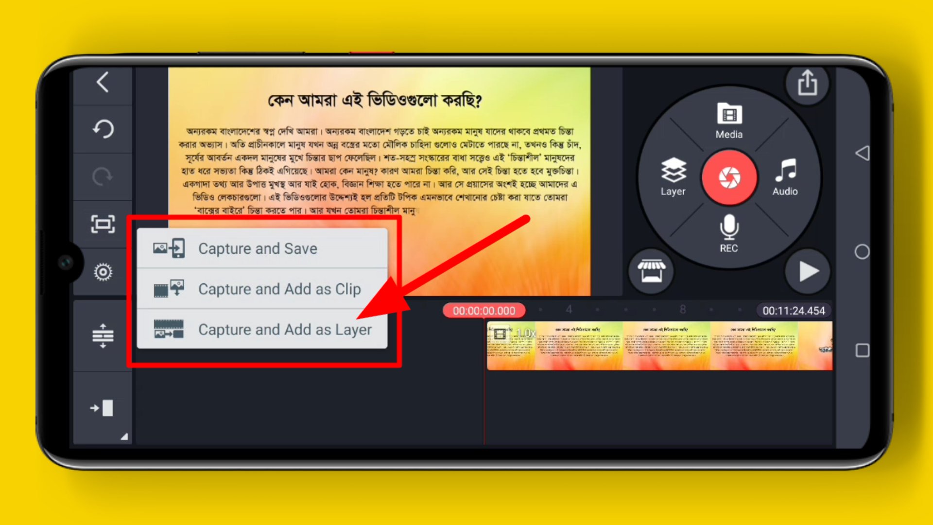 video to Capture and Add as Layer
