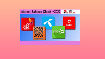 সব সিমের ইন্টারনেট ব্যালেন্স চেক