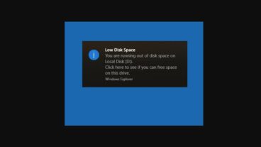 Low Disk Space Recovery Drive সমাধান