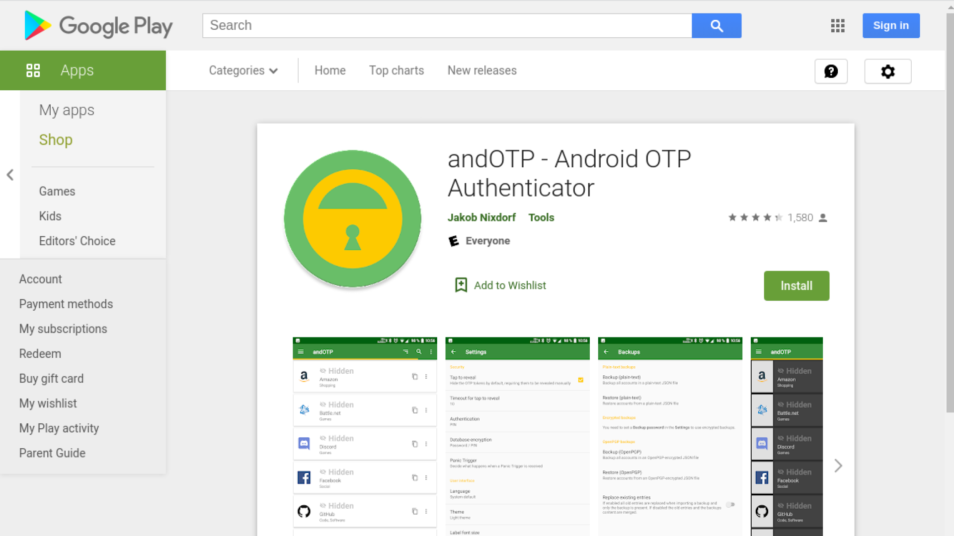 andOTP - গুগলের সেরা বিকল্প অথেনটিকেটর অ্যাপ