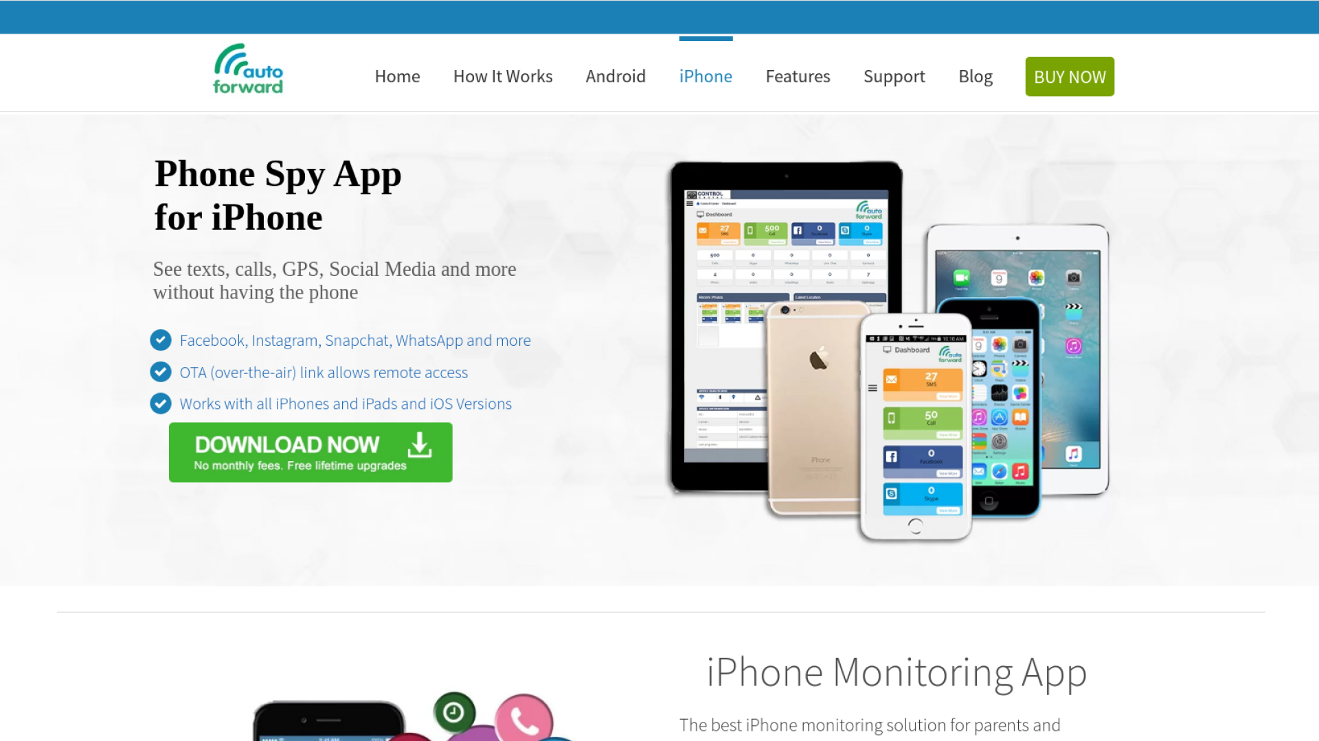 আইফোন থেকে টেক্সট মেসেজে স্পাইগিরি