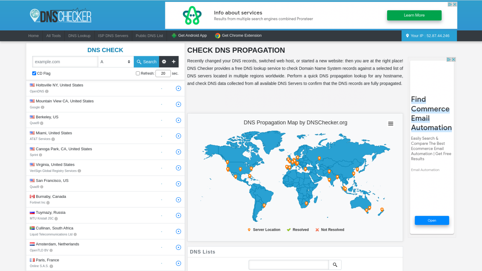 Dns checker