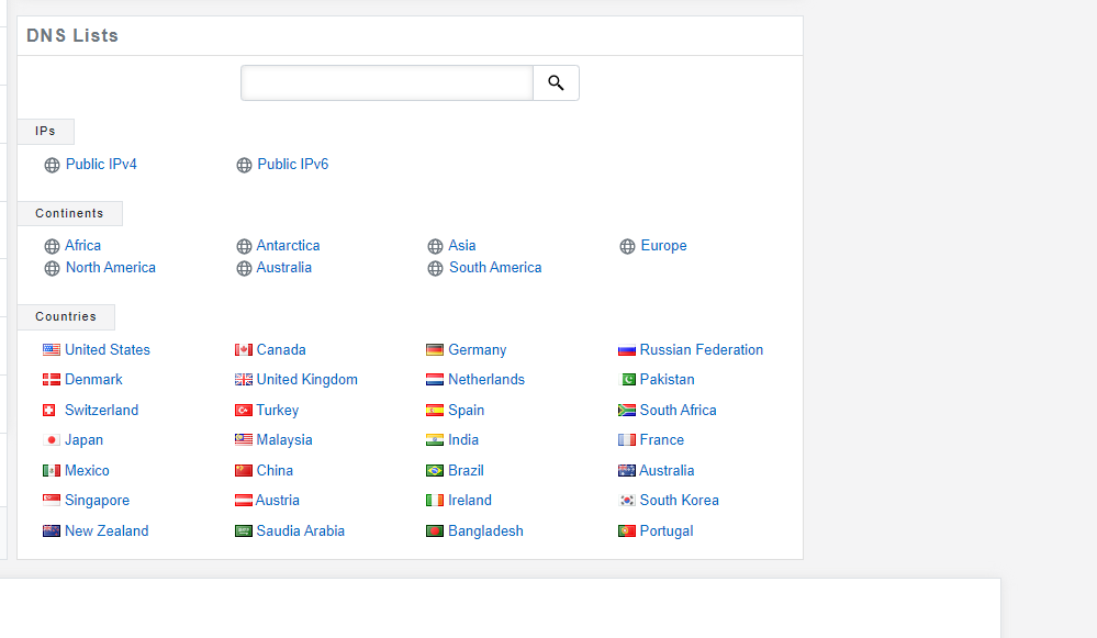 নির্দিষ্ট দেশ বা অঞ্চলের DNS Query রেজাল্ট