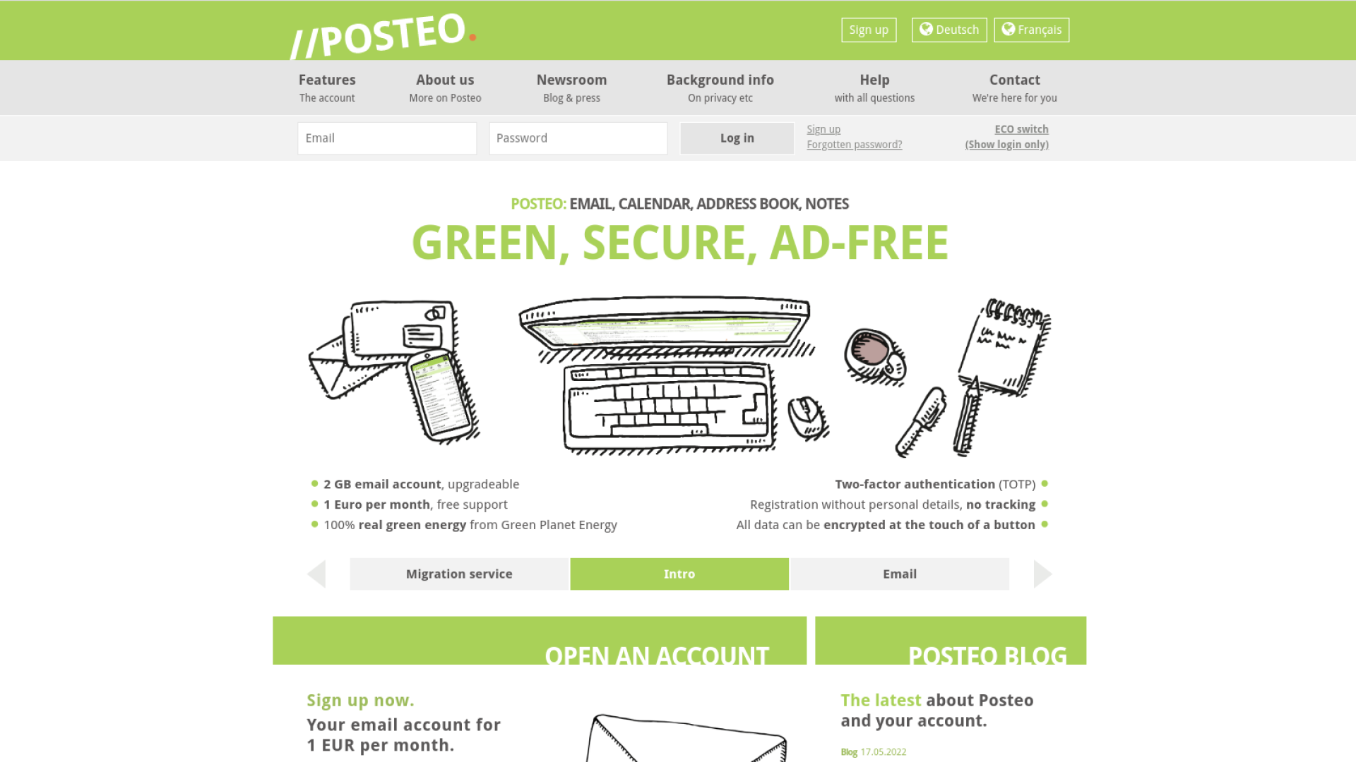 Posteo - একটি নিরাপদ ইমেইল সার্ভিস