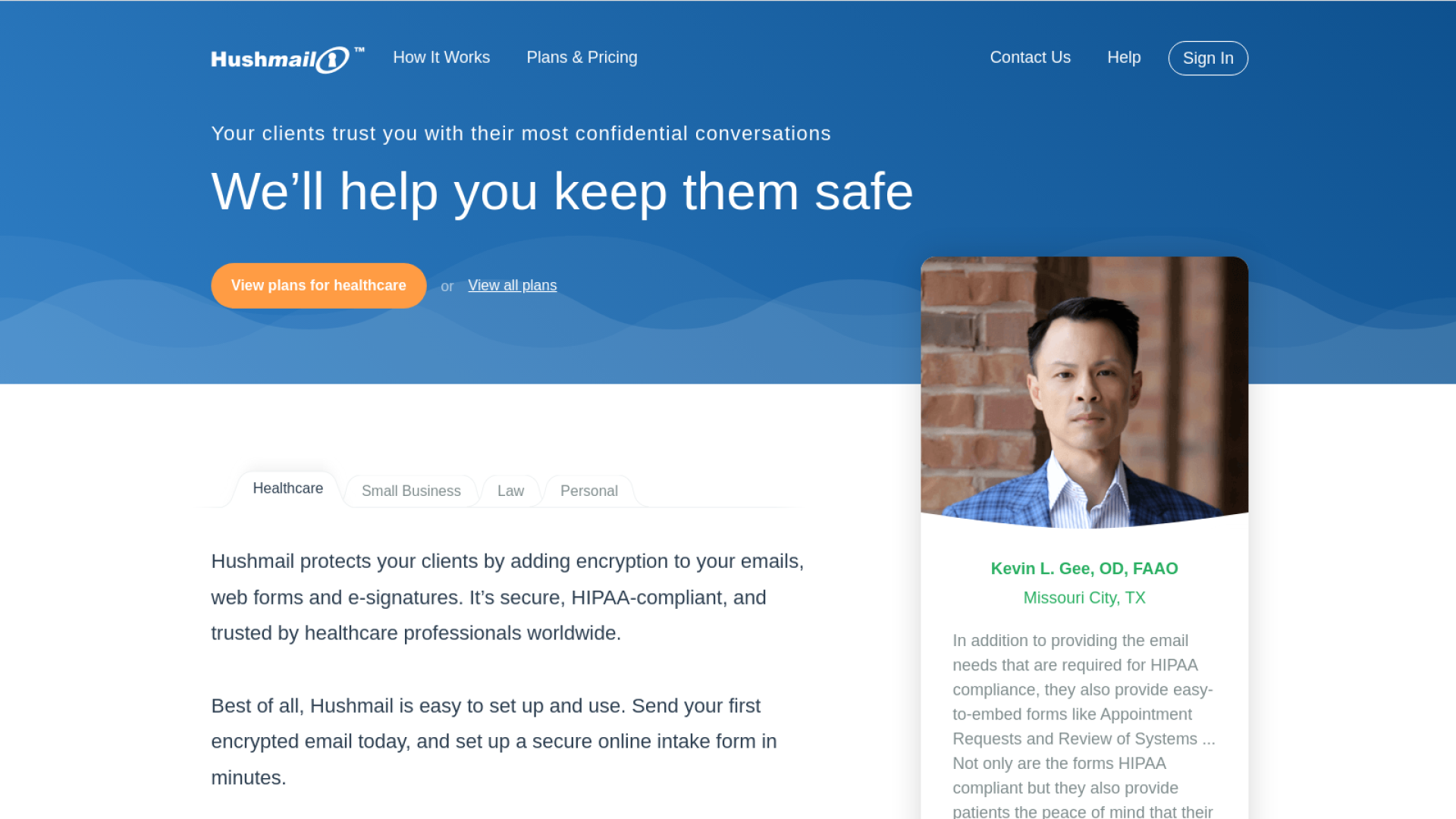 Hushmail - Gmail এর বিকল্প