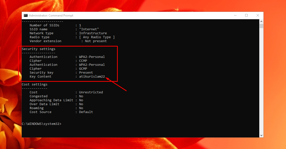 Wifi Password Find With CMD