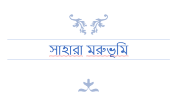 সাহারা মরুভূমি-Sahara desert