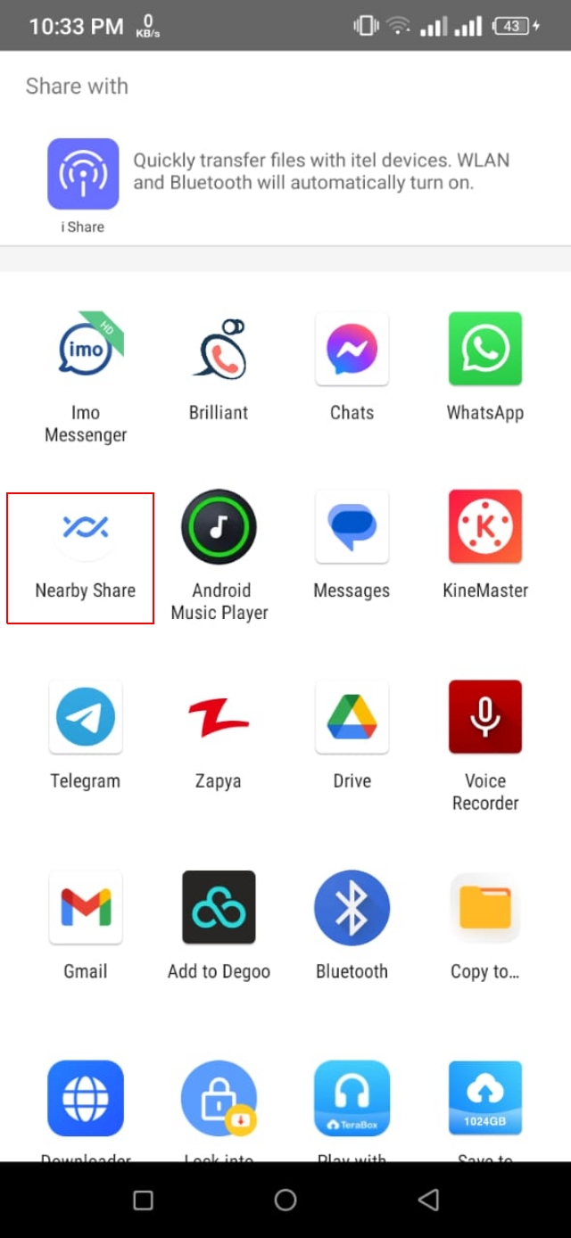 Nearby Share ব্যবহার করে ফাইল শেয়ারিং পদ্ধতি