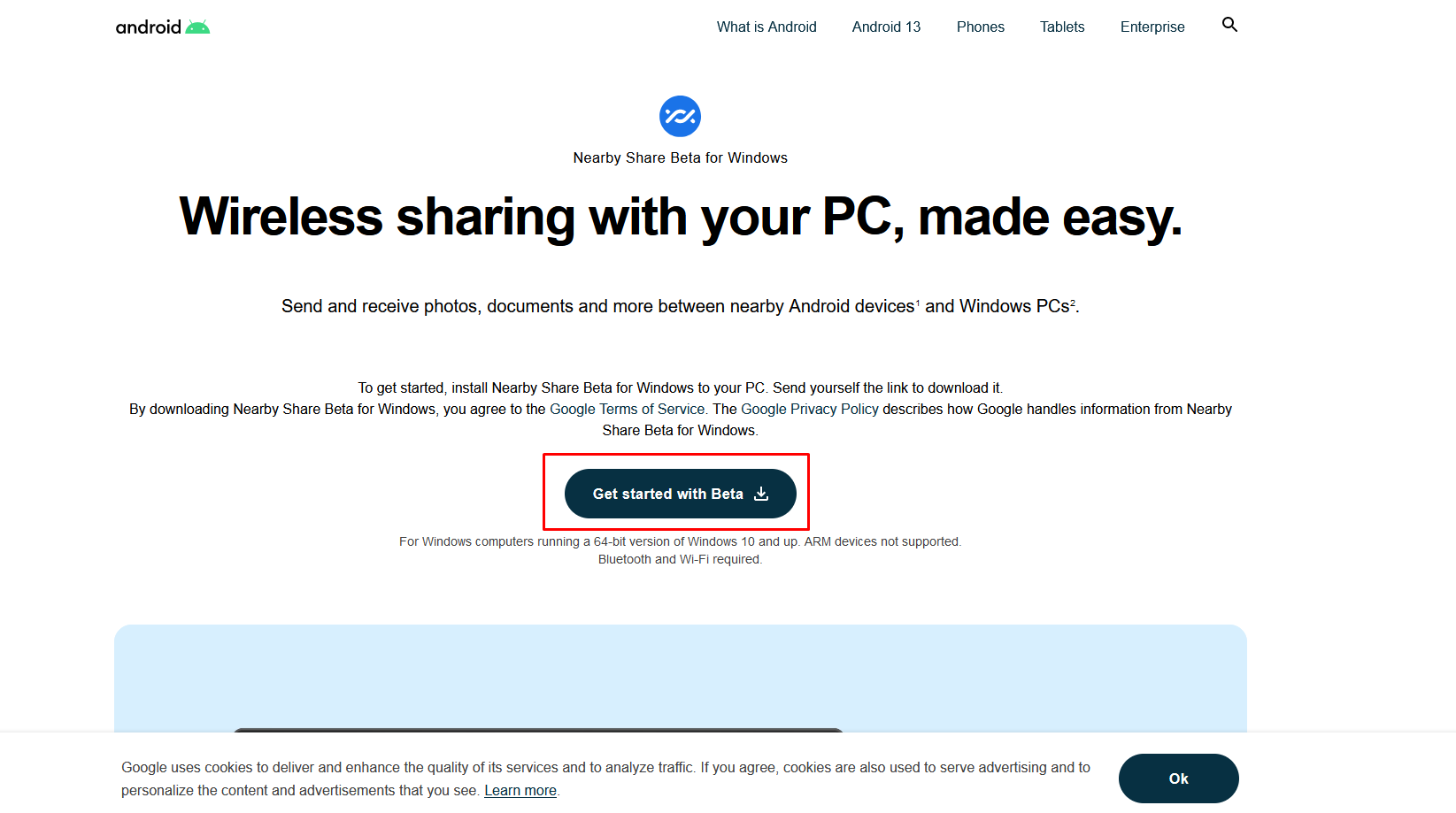 Nearby share pc version download