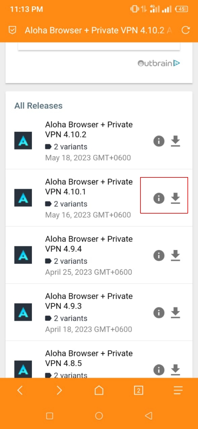 APKMirror ওয়েবসাইট থেকে পুরাতন অ্যাপ ভার্সন ডাউনলোড