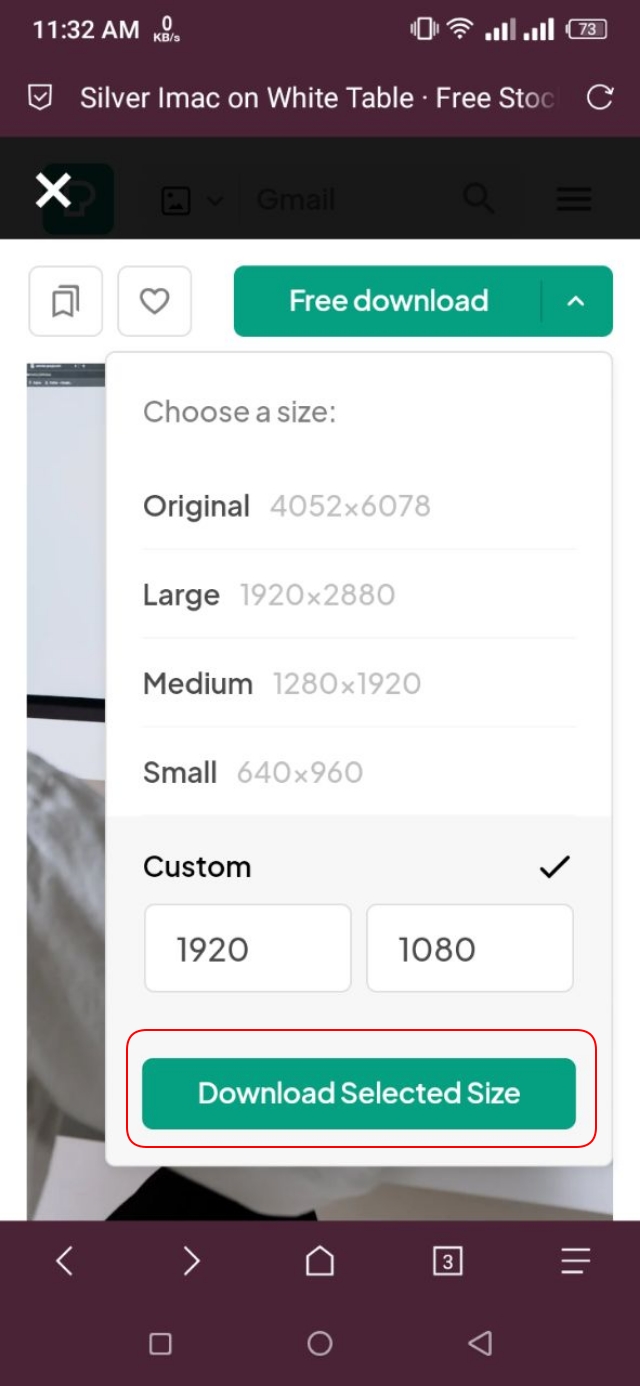Pixel থেকে ফটো ডাউলোড 