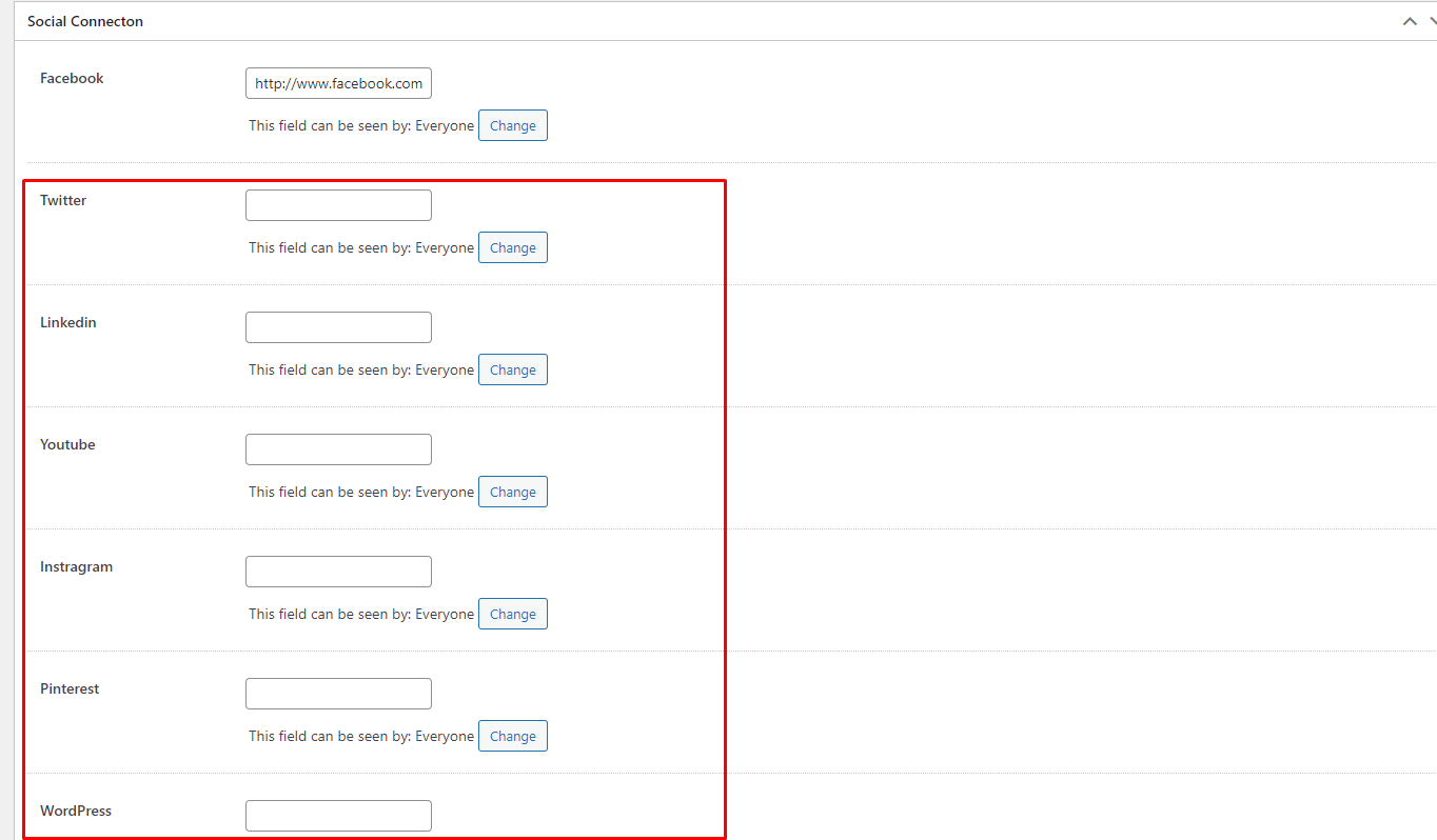 অন্যান্য সোশ্যাল মিডিয়া একাউন্টের লিংক