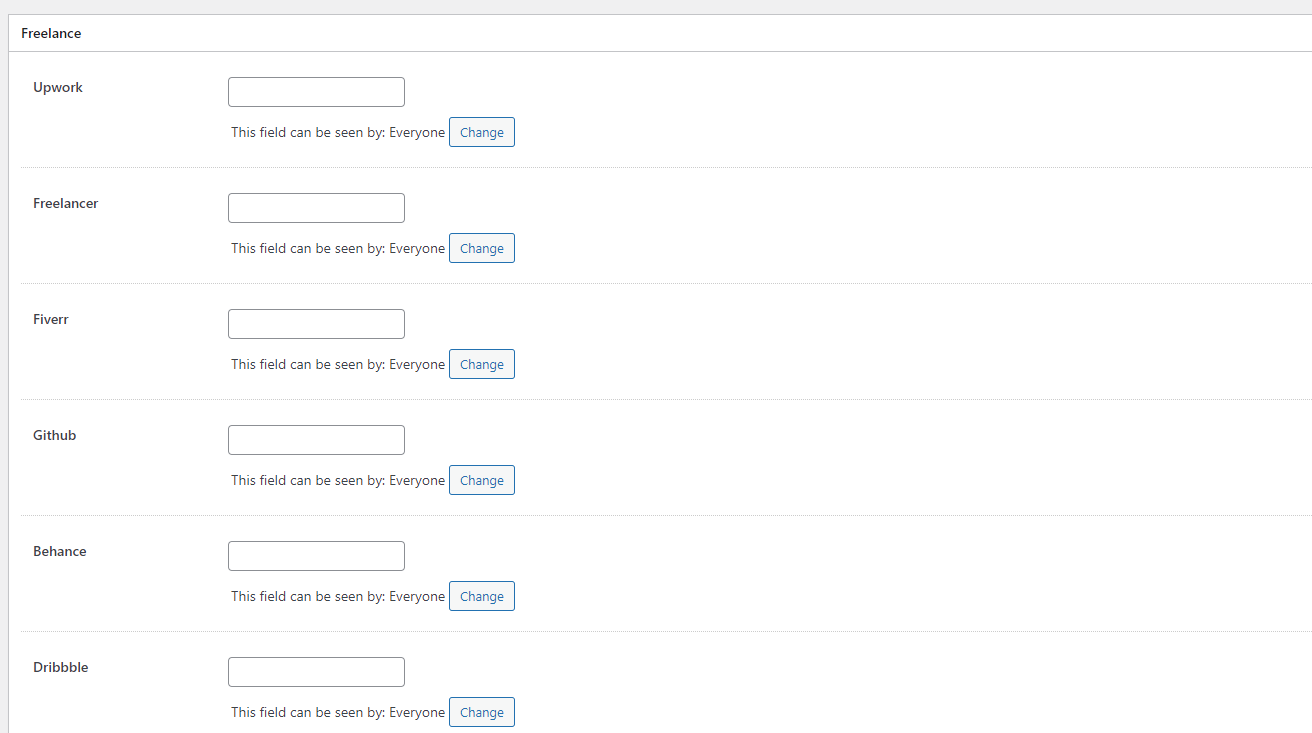 ফ্রিল্যান্সিং একাউন্টের লিংক দিন