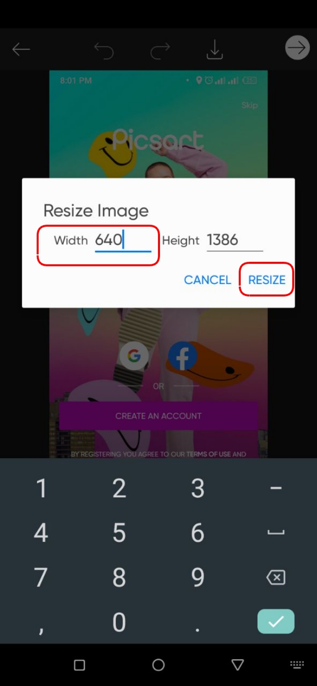 স্ক্রিনশট এর widget পরিবর্তন