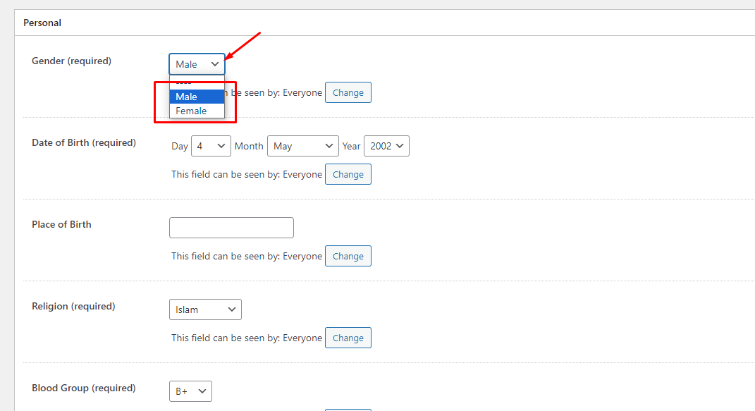 Techtunes Male and female select