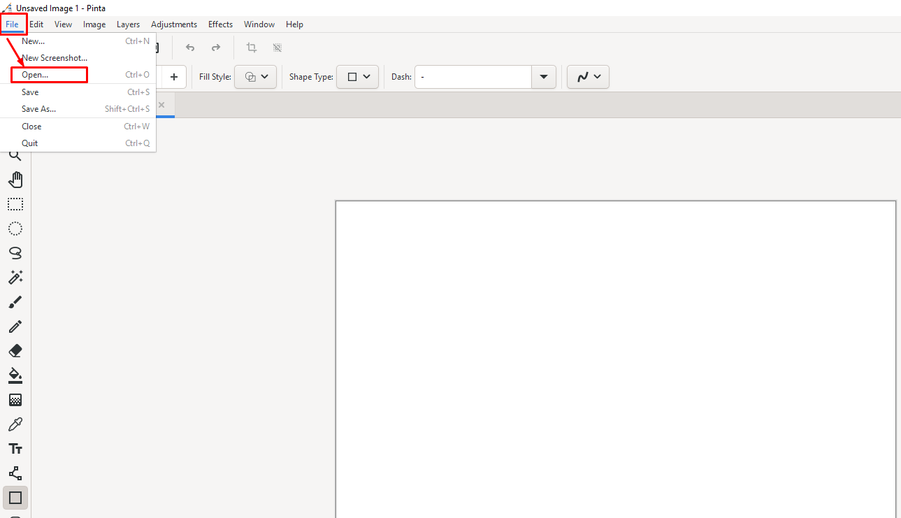 ইমেজ রিসাইজ করার জন্য ইমেজ সিলেক্ট