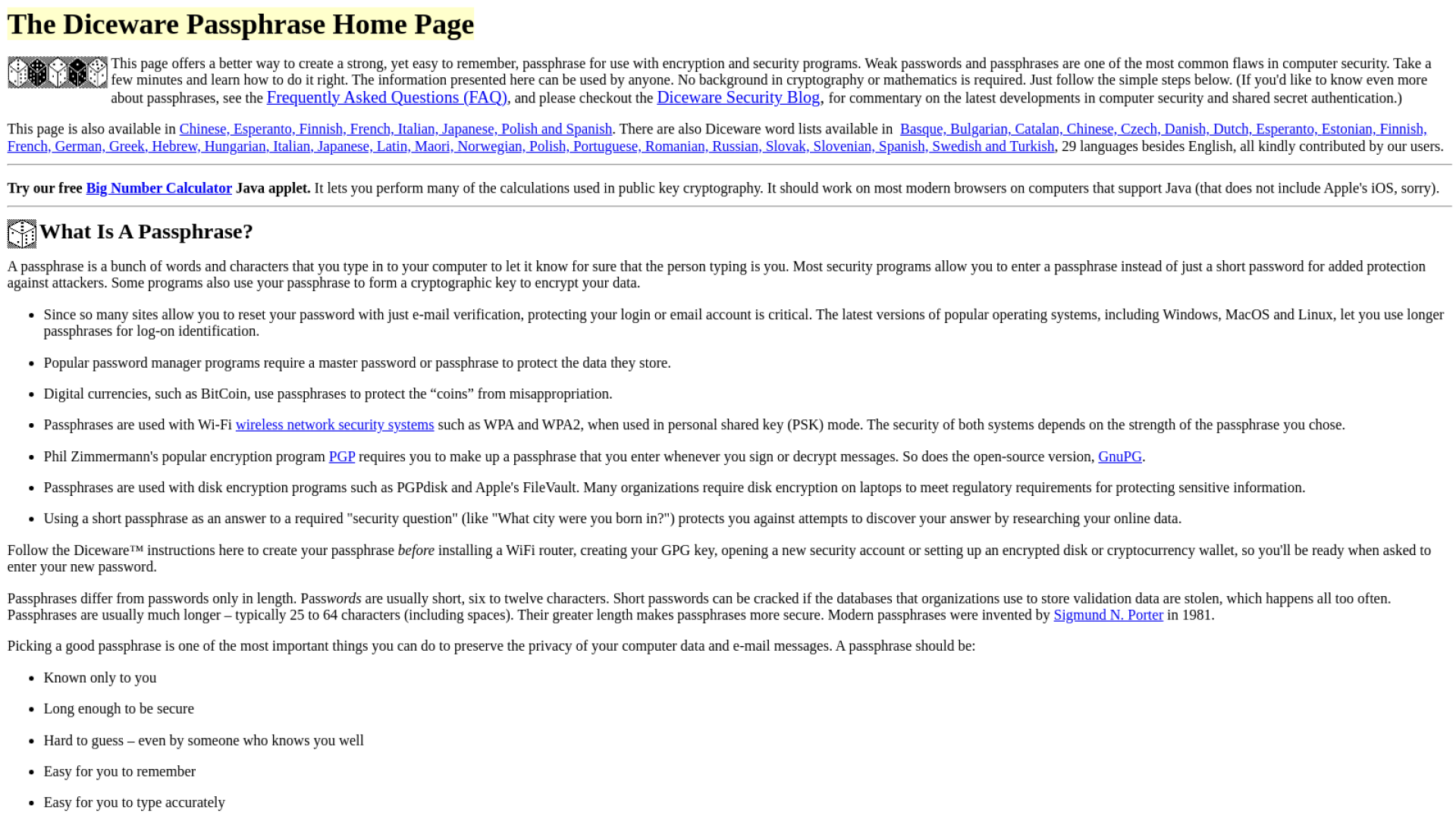 Diceware Passphrase ব্যবহার করে অনলাইন নিরাপত্তা নিশ্চিত করুন