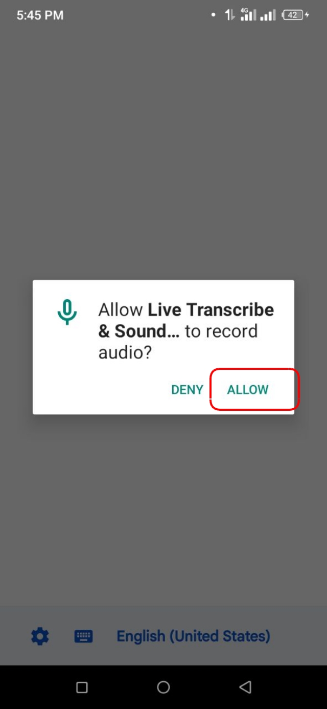 Microphone এর পারমিশন দিয়ে দিন
