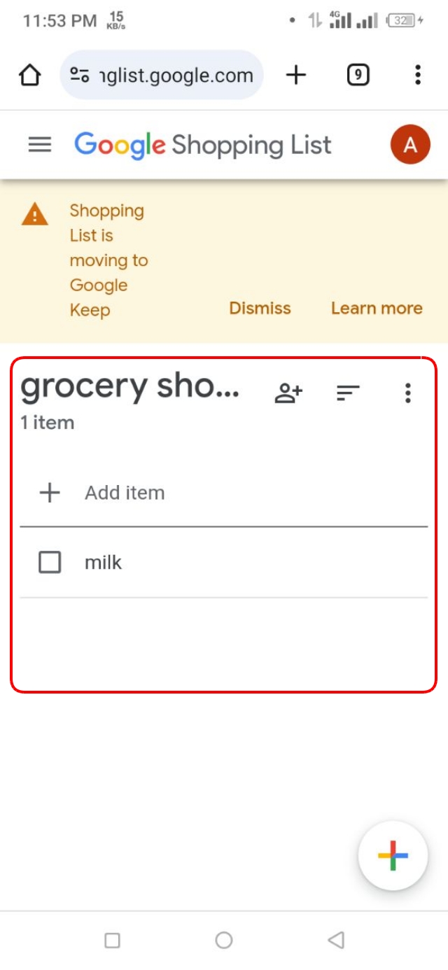 Google assiestant দিয়ে তৈরি করা Shopping List