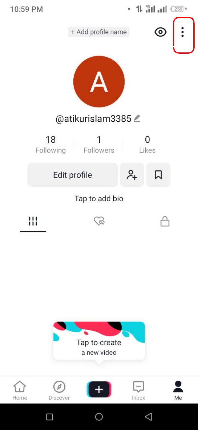 Data saver বন্ধ করার জন্য টিকটক এর সেটিংস এ যান