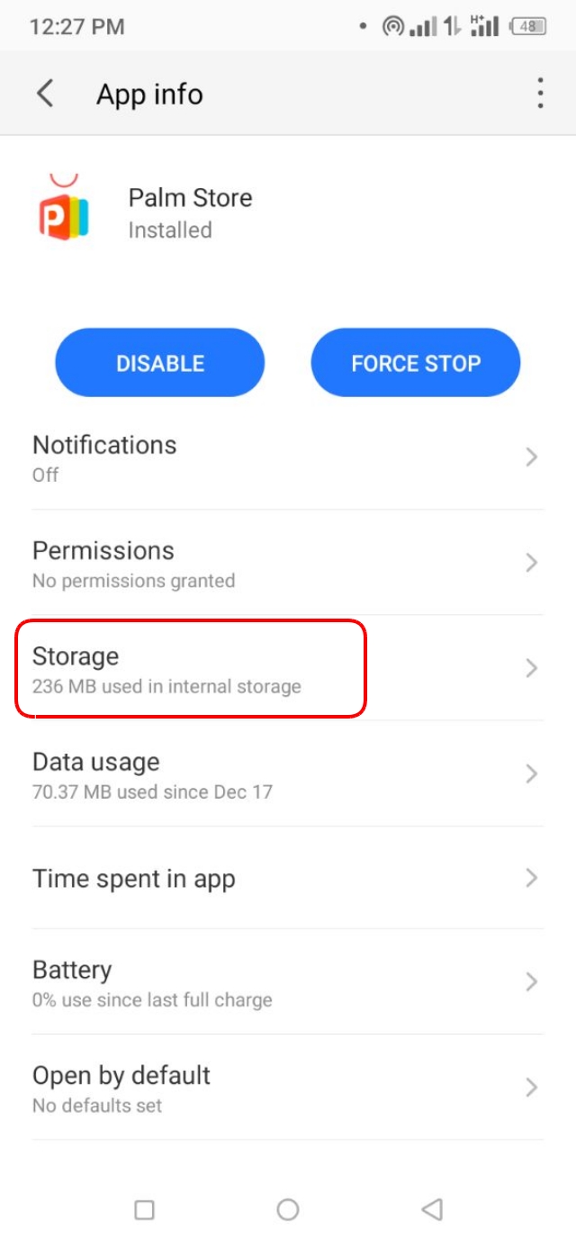 অ্যাপের ক্যাশ ক্লিয়ার ইন্টারনাল স্টোরেজ ফাঁকা করার সেটিংস