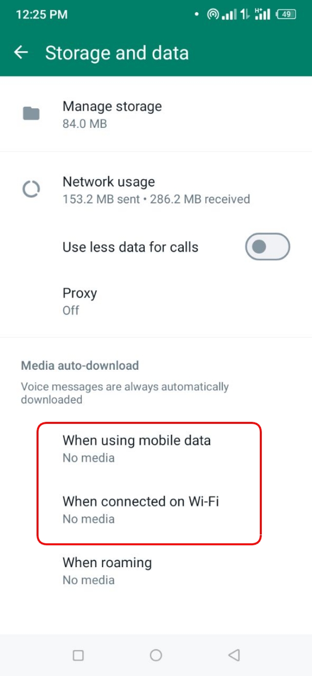 ফোন মেমোরি খালি রাখতে Media Auto Download বন্ধ করার অপশন