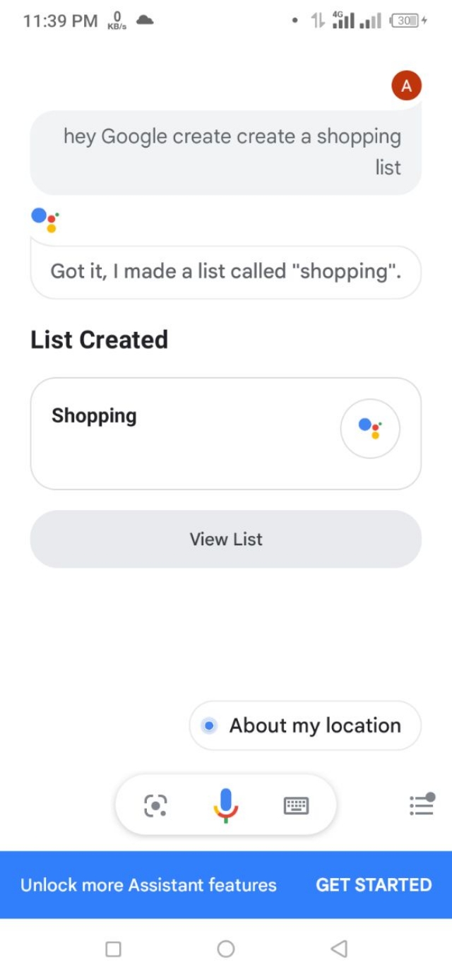 গুগল শপিং লিস্টে কেনাকাটার আইটেমগুলো যোগ